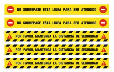 Pegatinas Distancia de Seguridad