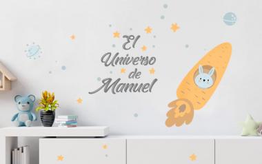 Vinilo Infantil El Universo de