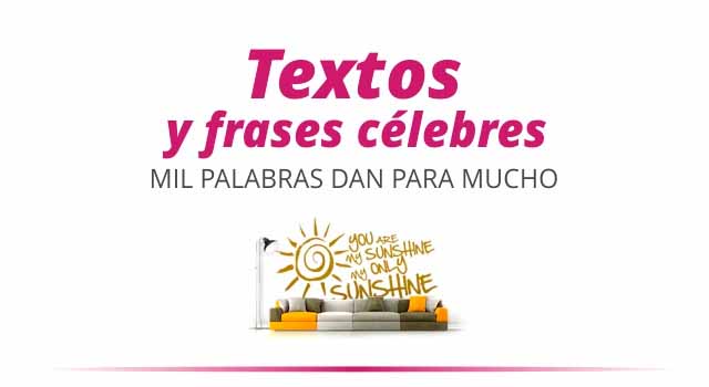 Vinilos textos y frases