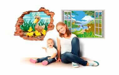 vinilos 3d infantiles