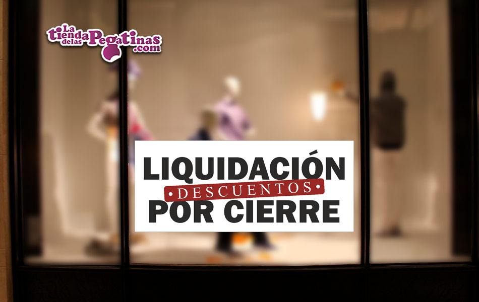 Cartel de Rebajas Liquidación por Cierre en Papel