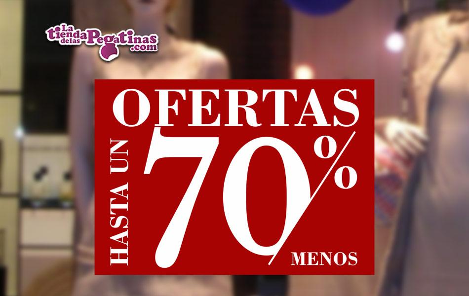 Cartel Ofertas hasta un 70 % en Papel