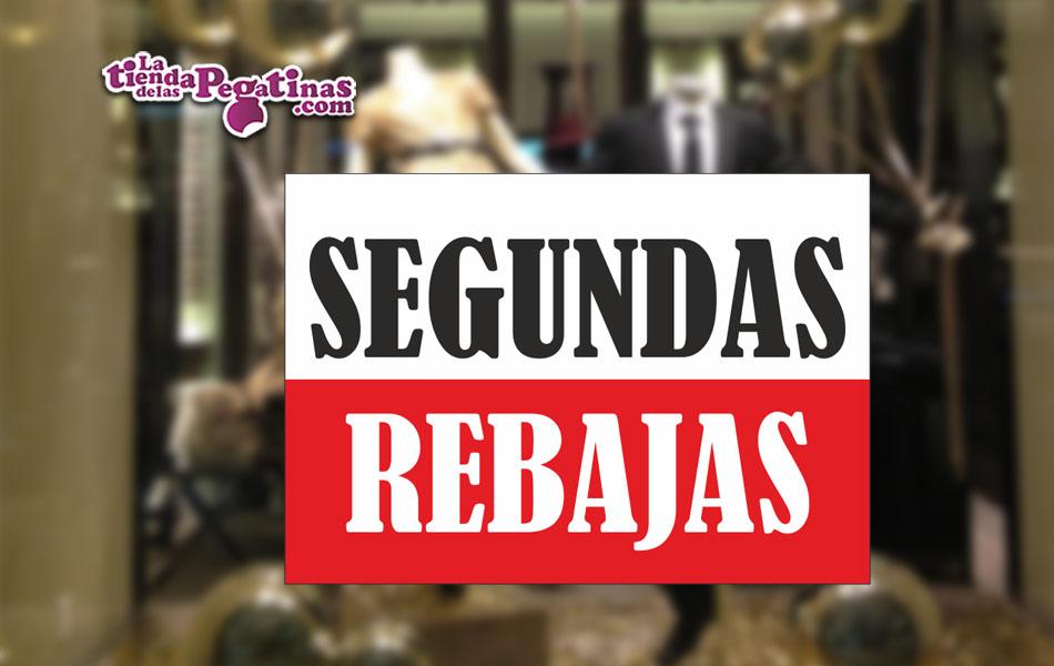 Cartel Segundas Rebajas en Papel