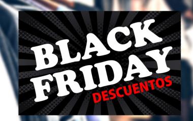 Cartel Black Friday Descuentos en Papel