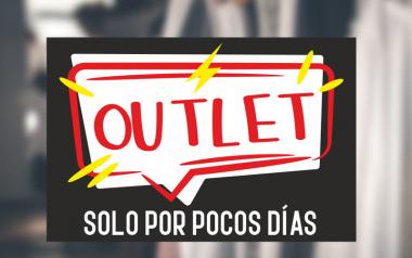 Cartel Outlet Solo Por Pocos Días en Papel