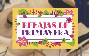 Cartel de Rebajas de Primavera en Papel 