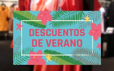 Cartel de Rebajas de Verano en Papel