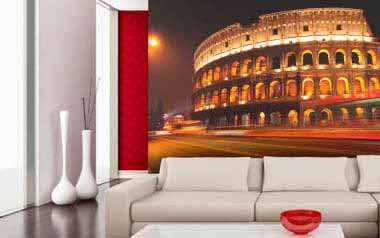 Fotomural Coliseo de Roma de noche Fotomural Coliseo de Roma de noche