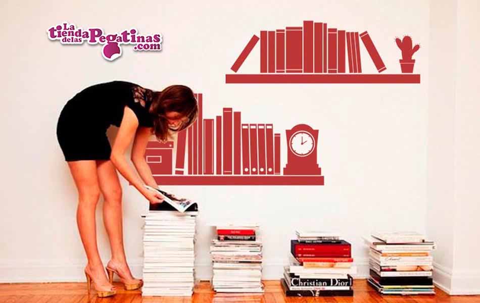 Vinilo Estantería de libros