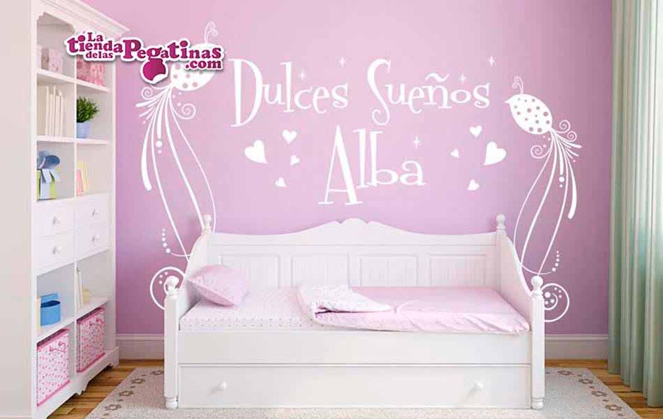 Vinilo infantil Cabecero Dulces Sueños 