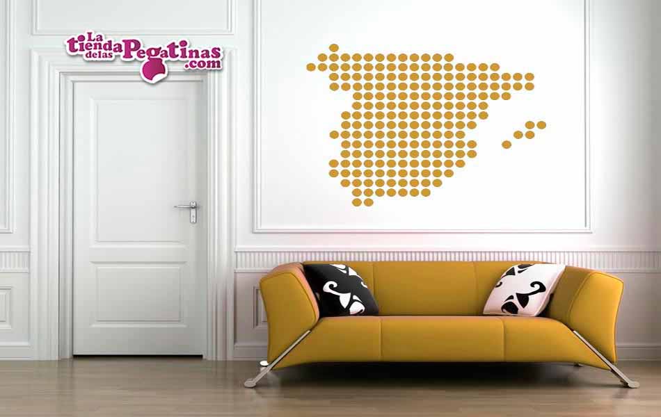 Vinilo - Mapa de España Círculos