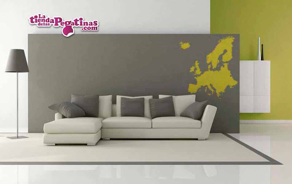 Vinilo decorativo - Mapa de Europa