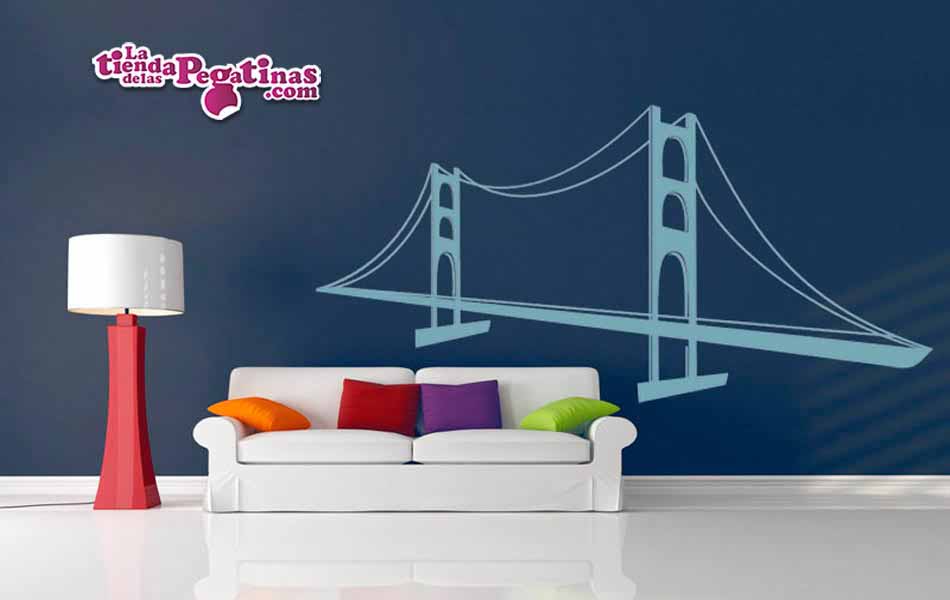 Vinilo decorativo - Puente Colgante