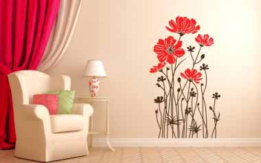 	Vinilo decorativo - Amapolas