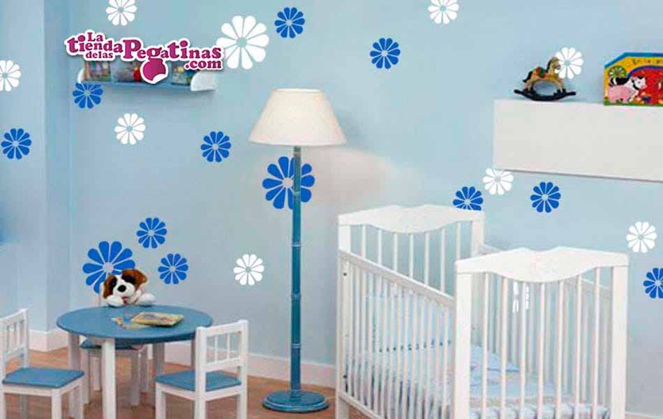 Vinilo infantil Flores de color