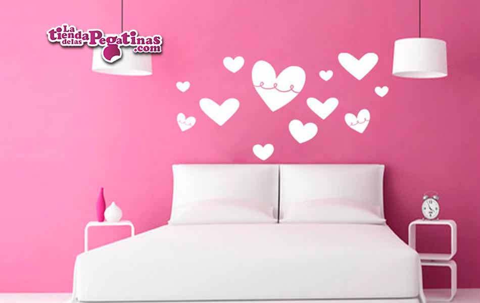 Vinilos para muebles infantiles: Corazones - Murales de pared