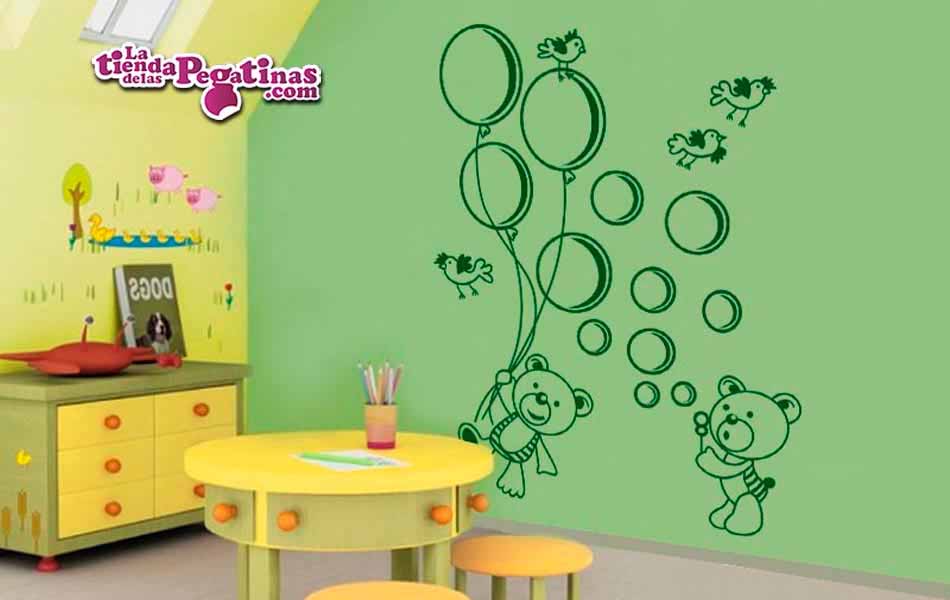 Vinilo infantil Ositos pomposos