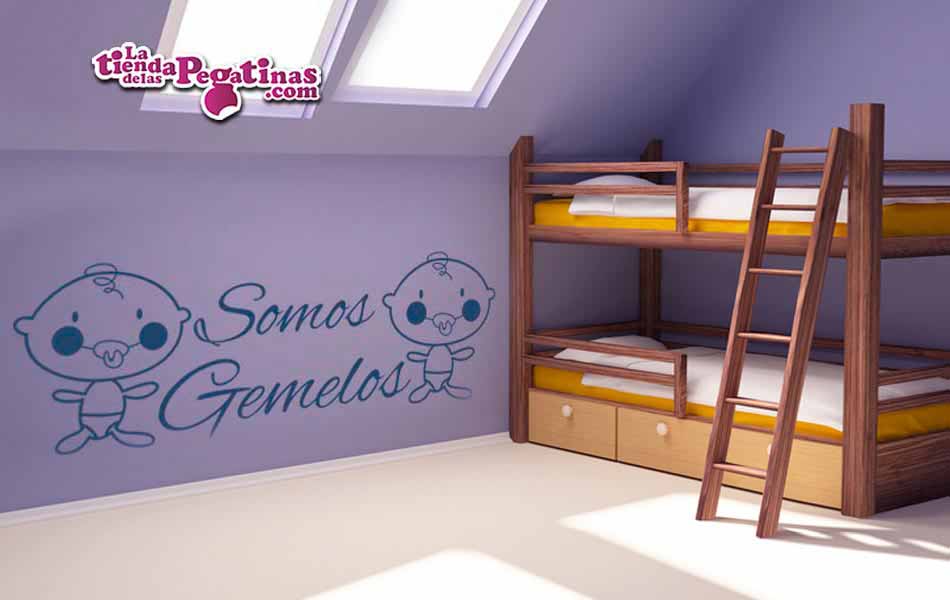 Vinilo infantil Somos Gemelos Chicos