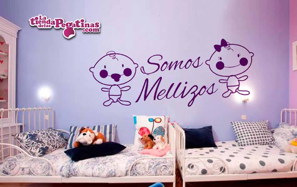 Vinilo infantil Somos Mellizos