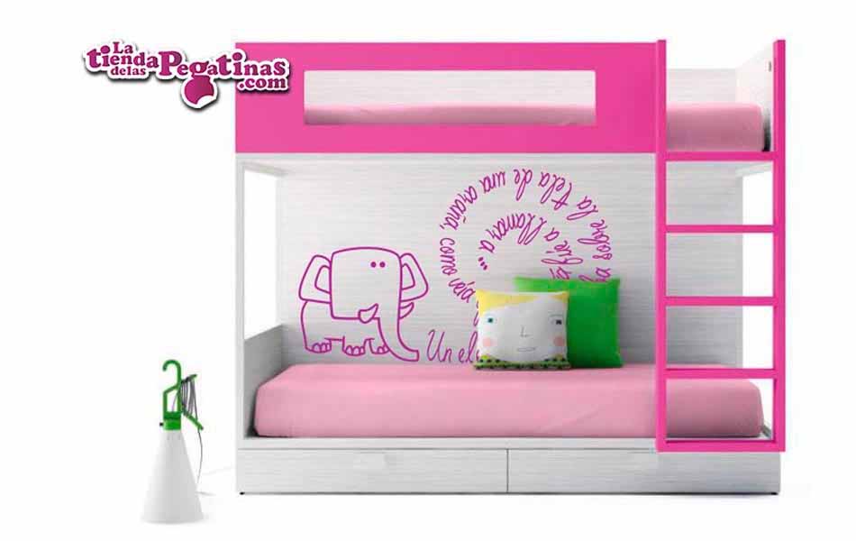 Vinilo infantil Elefante balanceante
