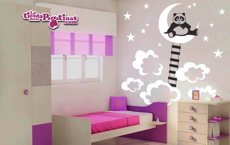 Vinilos y pegatinas infantiles osos panda