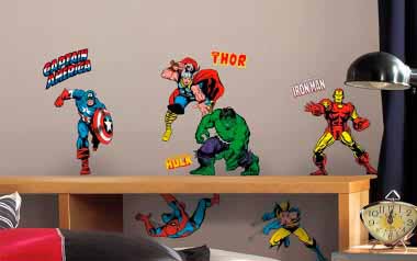 Vinilo infantil Superhéroes Marvel