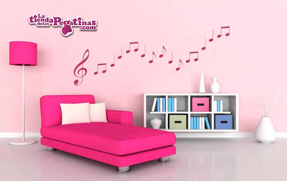 Vinilo decorativo - Notas Musicales