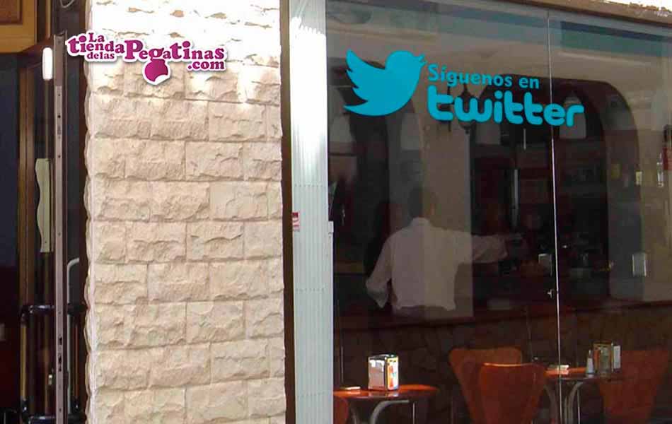 Vinilo Síguenos en twitter