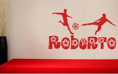 Vinilo infantil Nombre de futbol