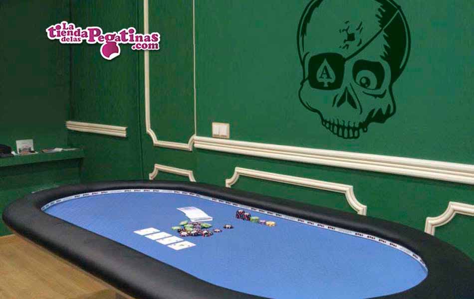 Vinilo Calavera de póker