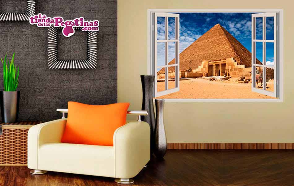 Vinilo Ventana a Egipto