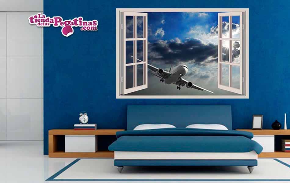 Vinilo Ventana al avion
