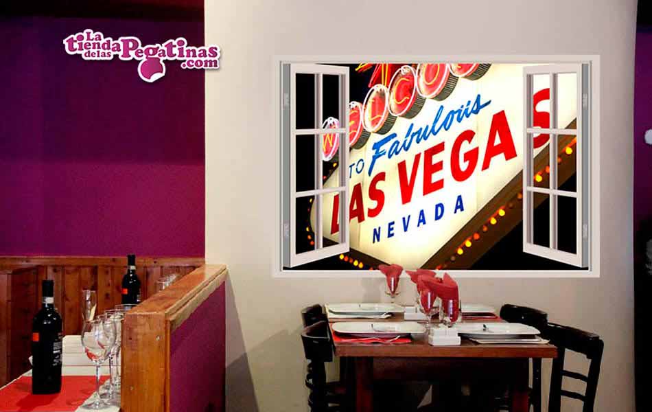 Vinilo Ventana a Las Vegas