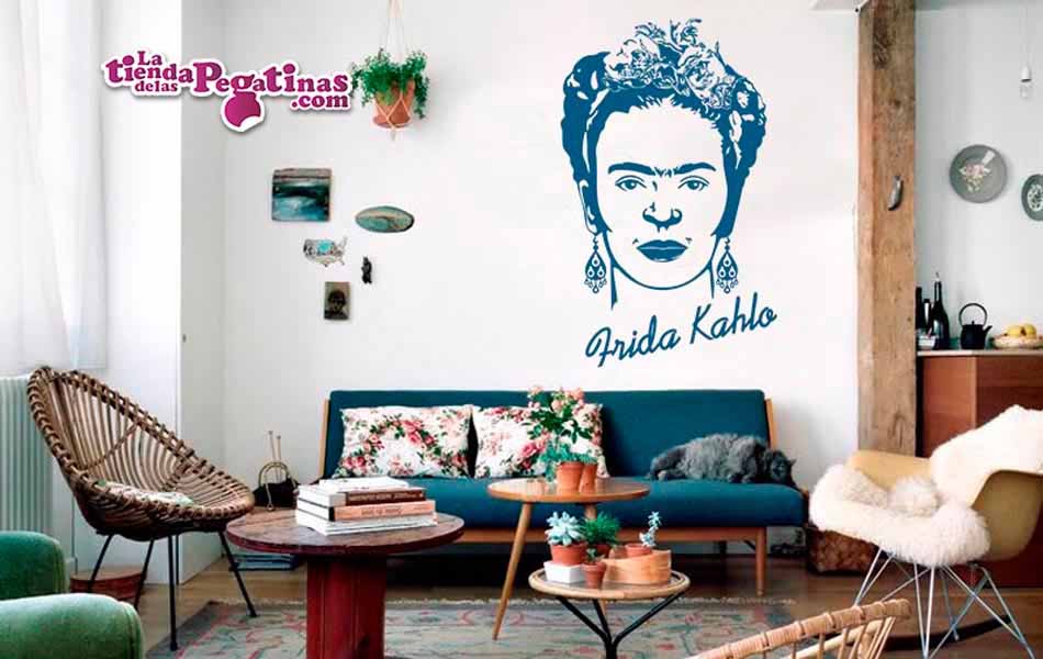 Orbita pavo Suavemente Vinilo decorativo Frida Kahlo | La Tienda de las pegatinas