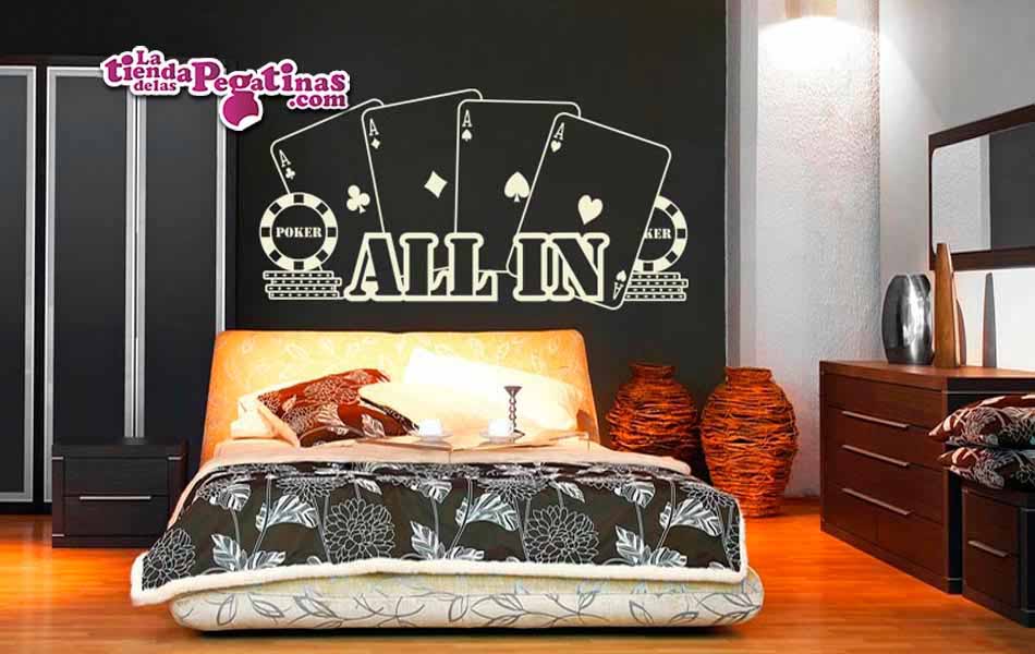 Vinilo decorativo - All in Poker