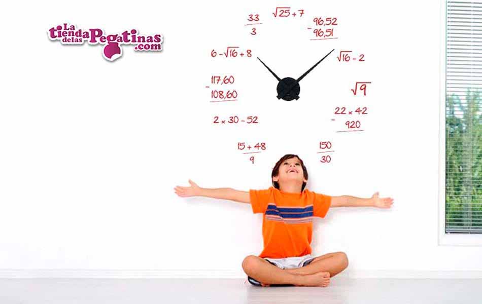 Vinilo decorativo Reloj Matemático M