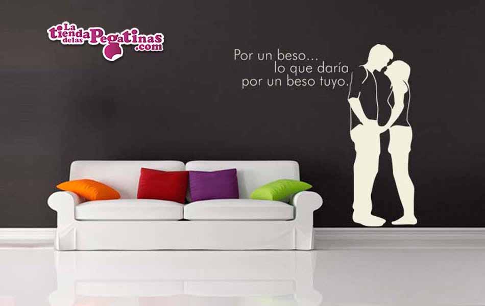 Vinilo decorativo - Por un beso...