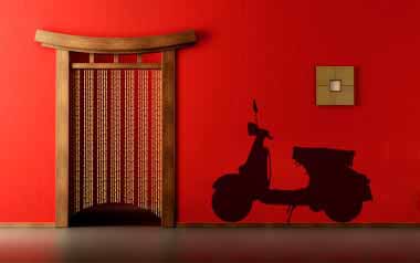 Vinilo decorativo - Vespa