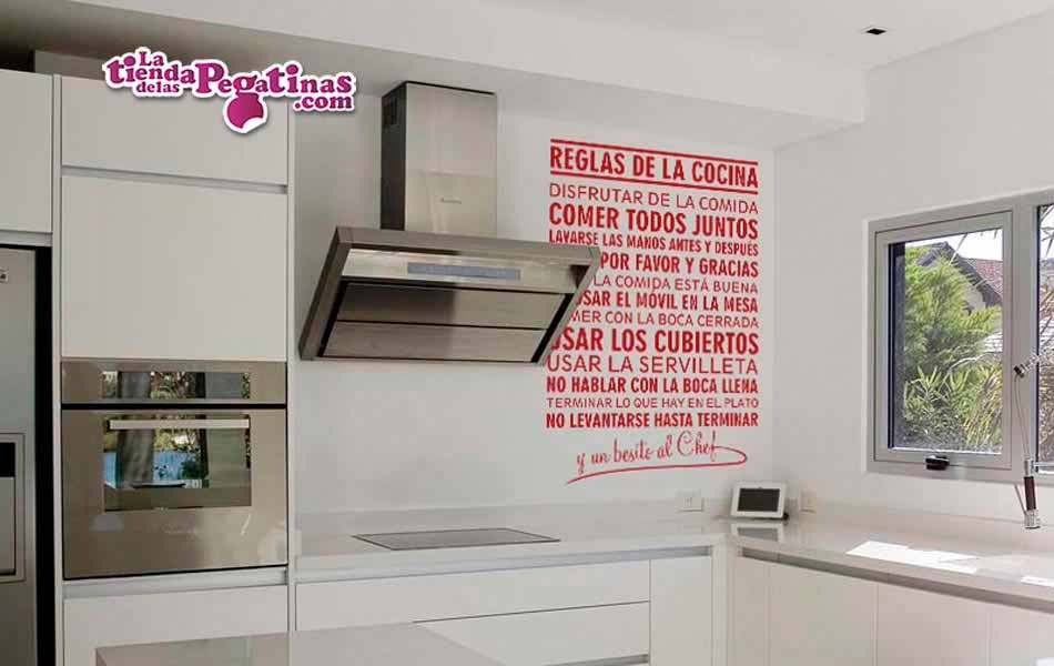 Vinilo Reglas de la cocina