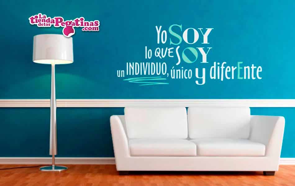Vinilo Soy único y diferente