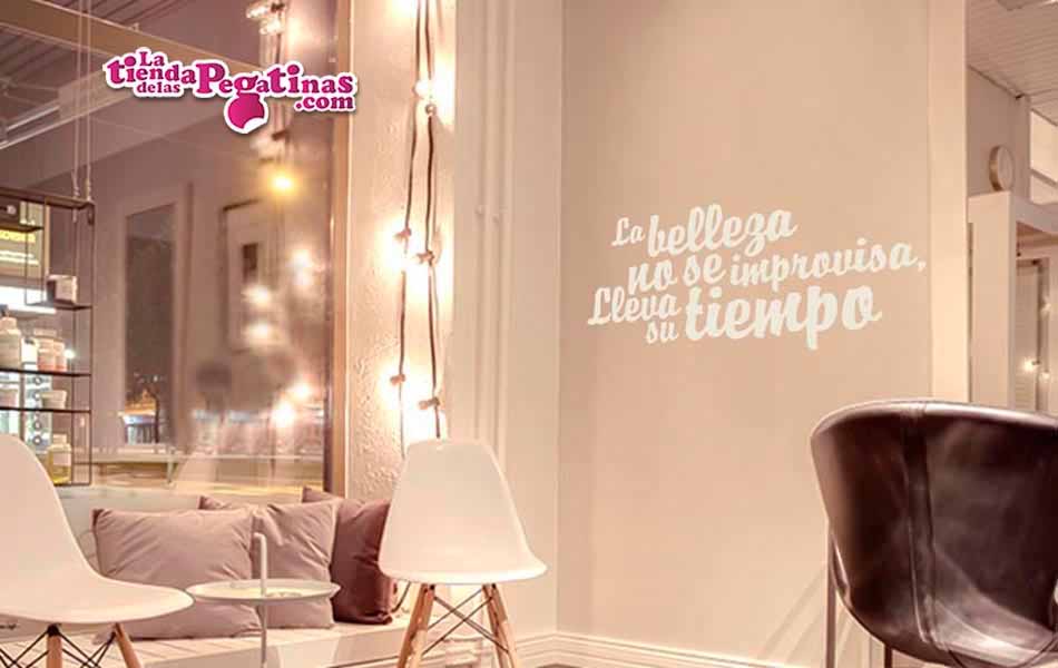 Vinilo La belleza no se improvisa