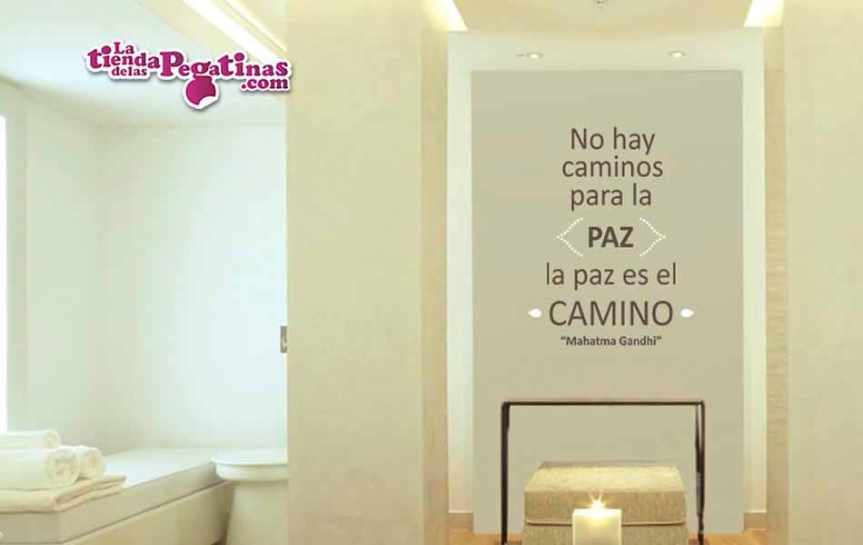 Vinilo decorativo - La paz es el camino | La tienda de las Pegatinas