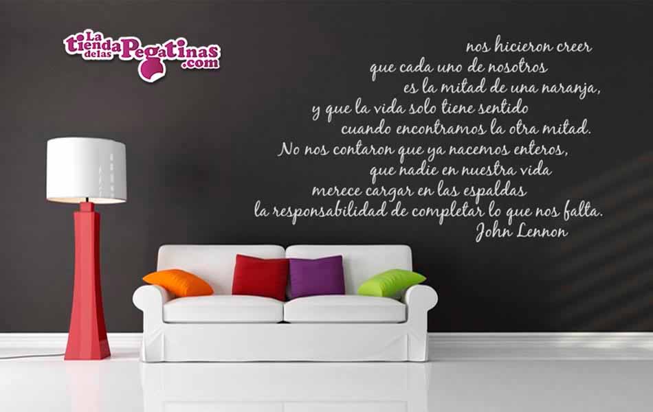 Vinilo decorativo - Frase John Lennon