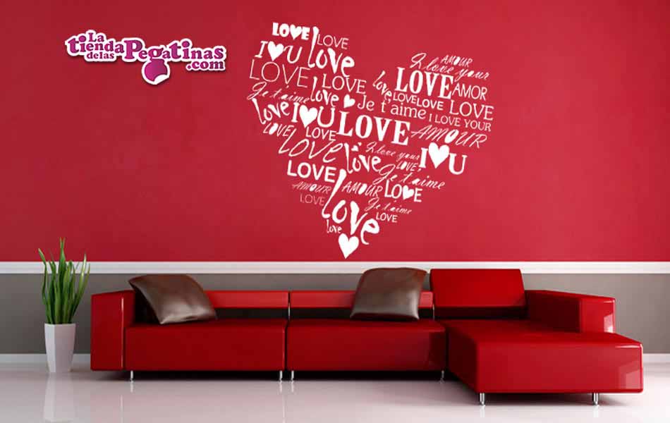 Vinilo Corazón Love