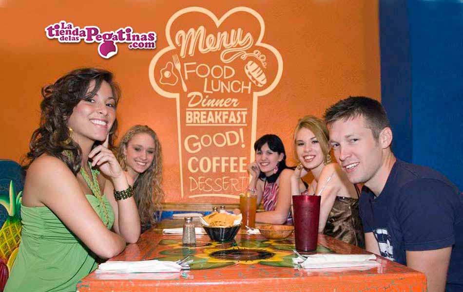 Vinilo Cartel de menu