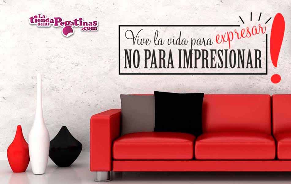 Vinilo Vive para expresar