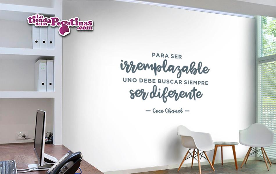 Vinilo decorativo Para ser irremplazable