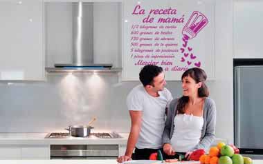 Vinilo decorativo Receta de mamá Vinilo decorativo - Receta de mamá