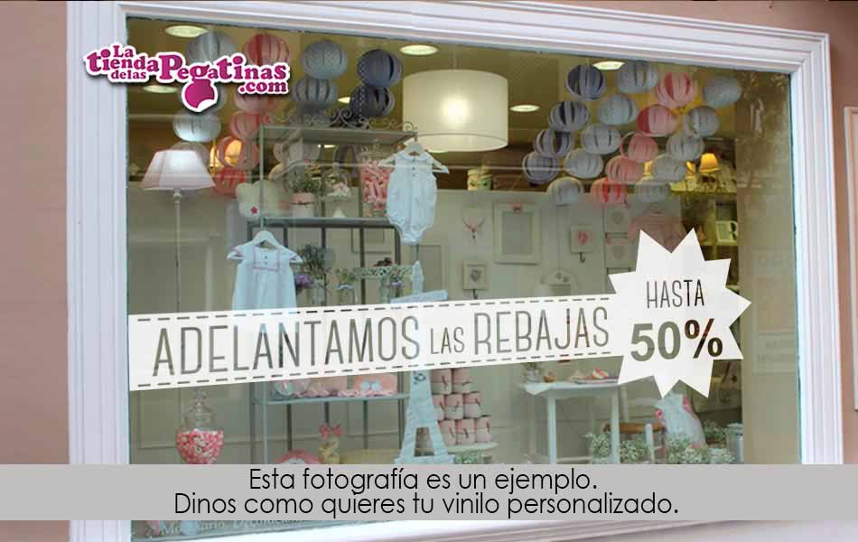 Vinilo Adelantamos las rebajas