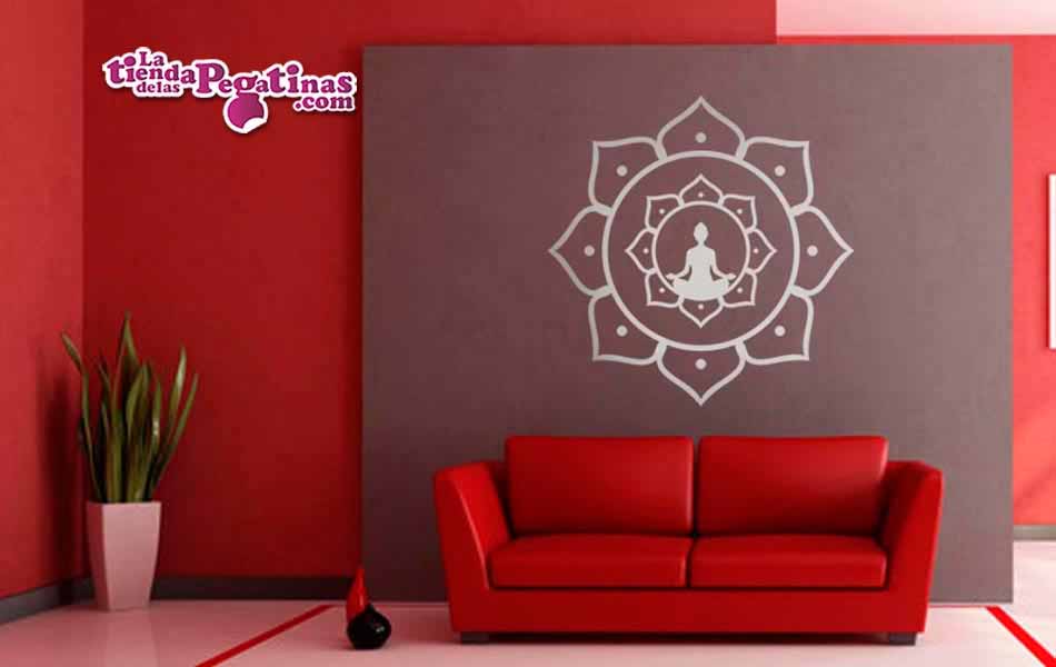 Vinilo Zen Buda flor de loto